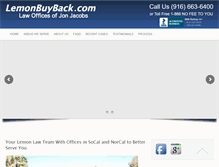 Tablet Screenshot of lemonbuyback.com